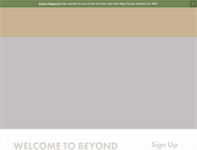 Tablet Screenshot of beyondhealthandfitness.com